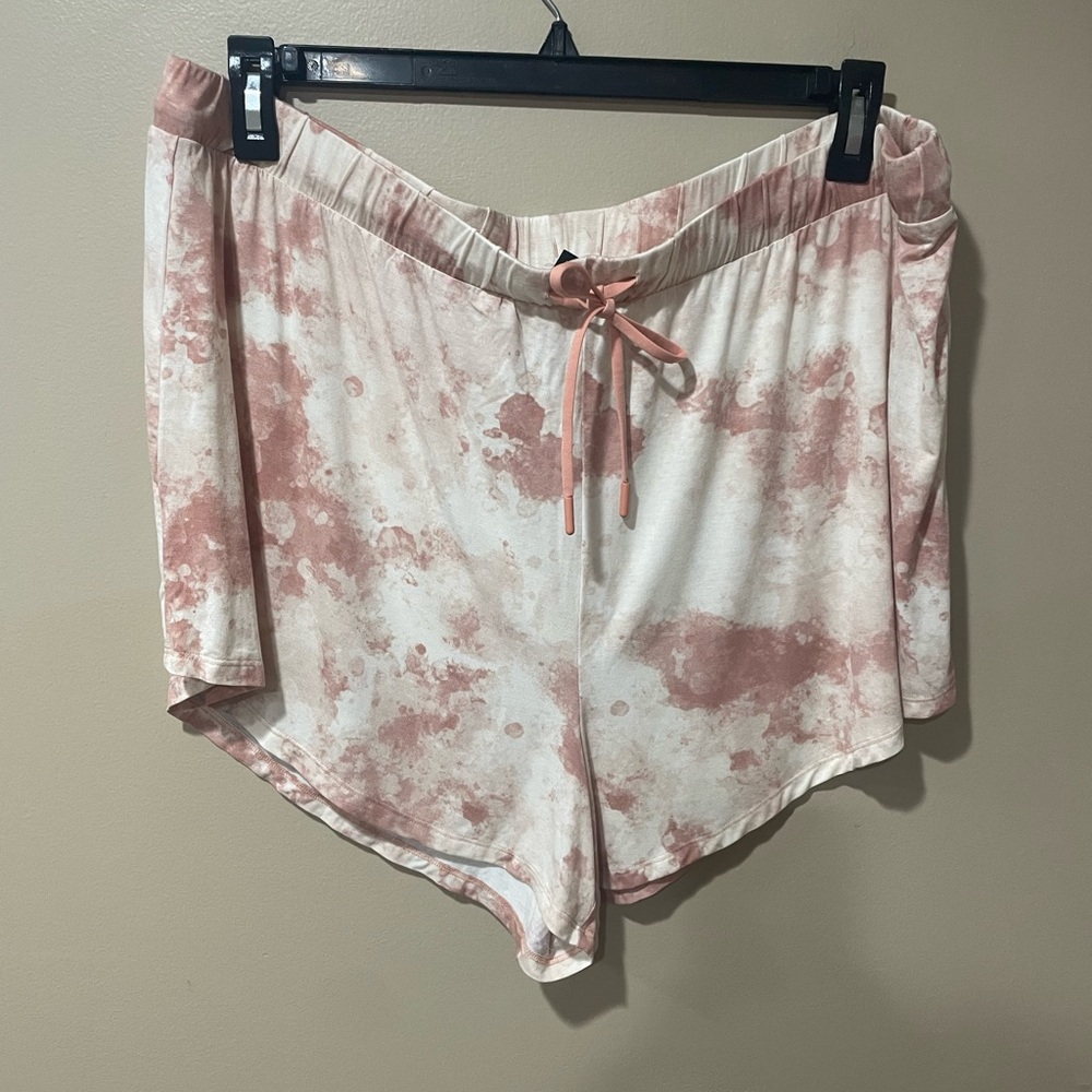 Soma Mauve and Cream Lounge Shorts Only ~ No Top